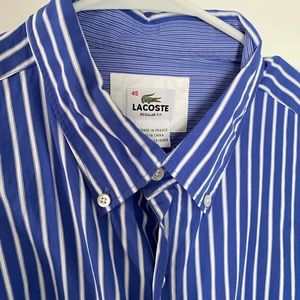 Men’s Lacoste Striped Shirt Size XL (45)